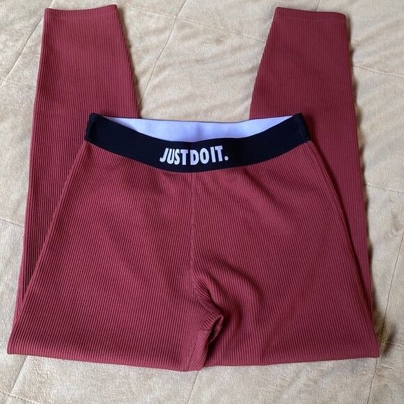 Nike Sportswear Leggings Ribbed JDI BV5272-661 Women's Size M nwot - Picture 4 of 11